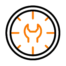 A technician's clock - time guaranteed