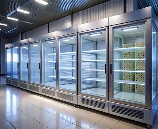 Appliance repair services in Orange County – commercial size refrigerator in large hallway