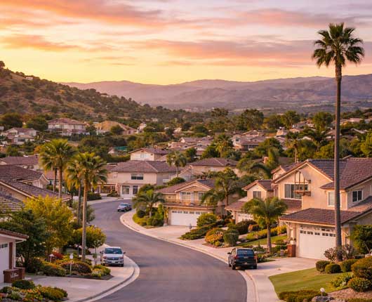 Residential street in suburban neighborhood → appliance repair Laguna Hills